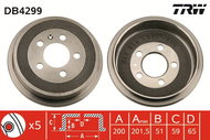 TRW Brake Drum DB4299 - Brake drum