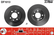 TRW Brake disc DF1013, set of 2 - Brake Disc
