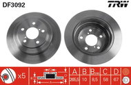 TRW Brake disc DF3092, set of 2 - Brake Disc