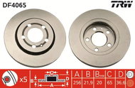 TRW Brake disc DF4065, set of 2 - Brake Disc