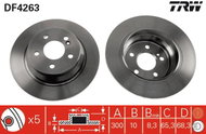 TRW Brake disc DF4263, set of 2 - Brake Disc