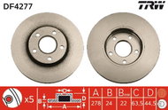 TRW Brake disc DF4277, set of 2 - Brake Disc