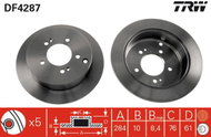TRW Brake disc DF4287, set of 2 - Brake Disc