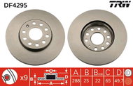 TRW Brake disc DF4295, set of 2 - Brake Disc