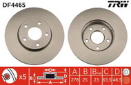 TRW Brake disc DF4465, set of 2 - Brake Disc