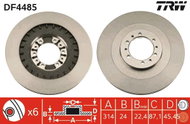TRW Brake disc DF4485, set of 2 - Brake Disc