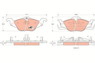 TRW Brake Pads GDB1351 - Brake Pads