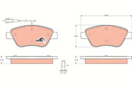 TRW Brake Pads GDB1482 - Brake Pads
