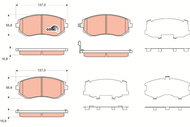 TRW Brake Pads GDB3371 - Brake Pads