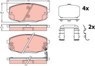 TRW Brake Pads GDB3450 - Brake Pads