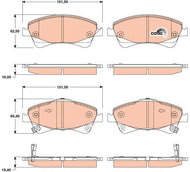 TRW Brake Pads GDB3479 - Brake Pads