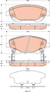 TRW Brake Pads GDB3518 - Brake Pads