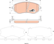 TRW Brake Pads GDB3519 - Brake Pads