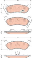 TRW Brake Pads GDB4139 - Brake Pads
