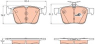 TRW Brake Pads GDB1957 - Brake Pads