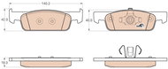 TRW Brake Pads GDB2016 - Brake Pads