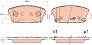 TRW Brake Pads GDB3582 - Brake Pads