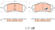 TRW Brake Pads GDB2044 - Brake Pads