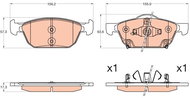 TRW Brake Pads GDB3600 - Brake Pads