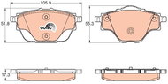 TRW Brake Pads GDB2034 - Brake Pads
