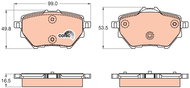 TRW Brake Pads GDB2036 - Brake Pads