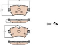 TRW Brake Pads GDB2087 - Brake Pads