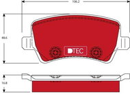 TRW Brake Pads GDB1685DTE - Brake Pads