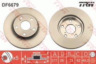 TRW Brake disc DF6679, set of 2 - Brake Disc