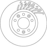 TRW Brake disc DF6657, set of 2 - Brake Disc