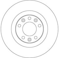 TRW Brake disc DF6667, set of 2 - Brake Disc