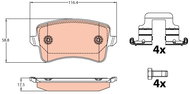 TRW Brake Pads GDB2107 - Brake Pads
