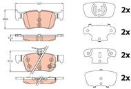 TRW Brake Pads GDB2115 - Brake Pads