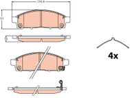 TRW Brake Pads GDB2124 - Brake Pads