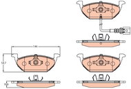 TRW Brake Pads GDB2108 - Brake Pads
