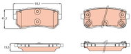 TRW Brake Pads GDB3641 - Brake Pads