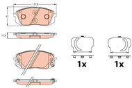 TRW Brake Pads GDB3642 - Brake Pads