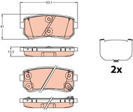 TRW Brake Pads GDB3636 - Brake Pads