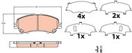 TRW Brake Pads GDB3622 - Brake Pads