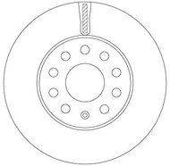 TRW Brake Disc DF6903S, set of 2 - Brake Disc