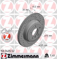 ZIMMERMANN Brake Disc 150.3405.52 - Brake Disc
