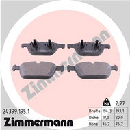 ZIMMERMANN Brake Pads 24399.195.1 - Brake Pads