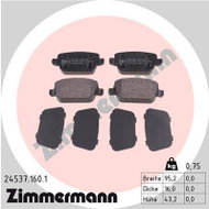 ZIMMERMANN Brake Pads 24537.160.1 - Brake Pads