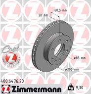 ZIMMERMANN Brake Disc 400.6476.20 - Brake Disc