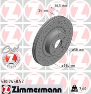ZIMMERMANN Brake Disc 530.2458.52 - Brake Disc
