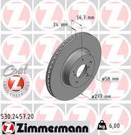 ZIMMERMANN Brake Disc 530.2457.20 - Brake Disc