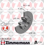 ZIMMERMANN Brake Disc 430.2639.00 - Brake Disc