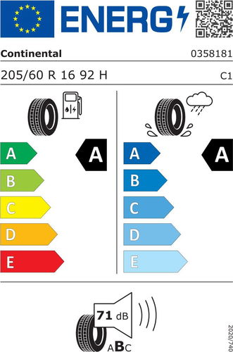 205/60R16 Continental EcoContact 6 Tyre