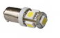 SEFIS LED žárovka BA9S 12V 5SMD - LED autožárovka