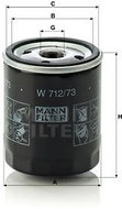 MANN-FILTER W712/73 - Oil Filter