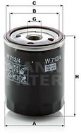 MANN-FILTER W712/4 - Olejový filtr